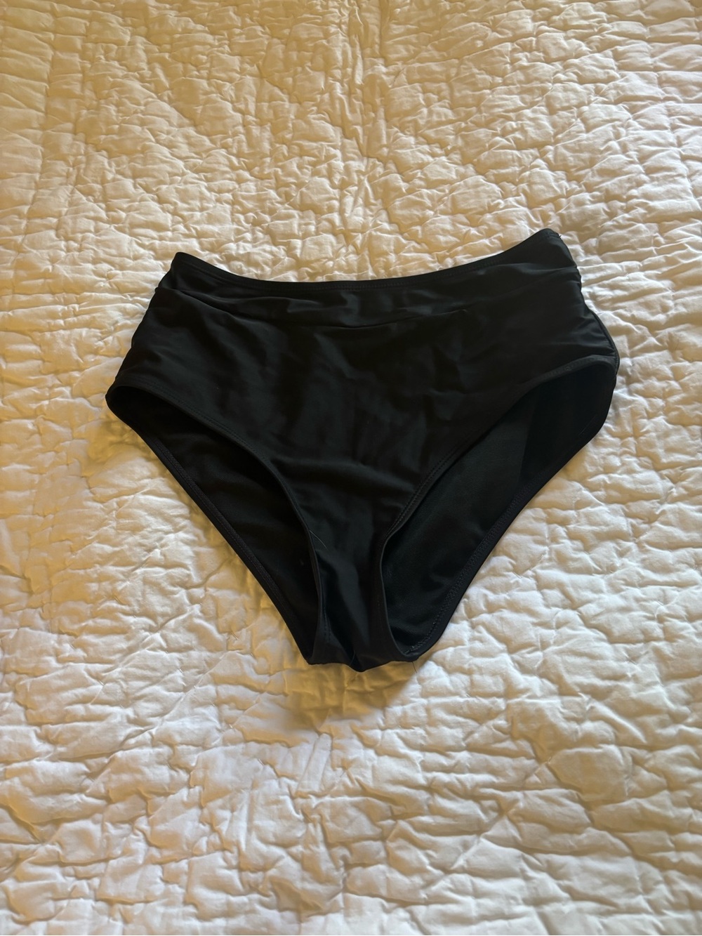 High-Waist Black Bikini Bottoms Size S